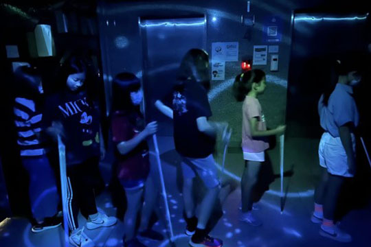 體驗手杖前進黑房